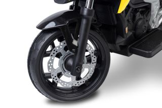 Elektrická motorka Honda NC750X pro děti – LED, USB, 3-8 let, žlutá, černá (8)