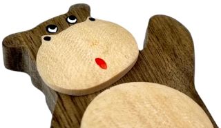 2Kids Toys Dřevěná magnetka velká Hroch (2)