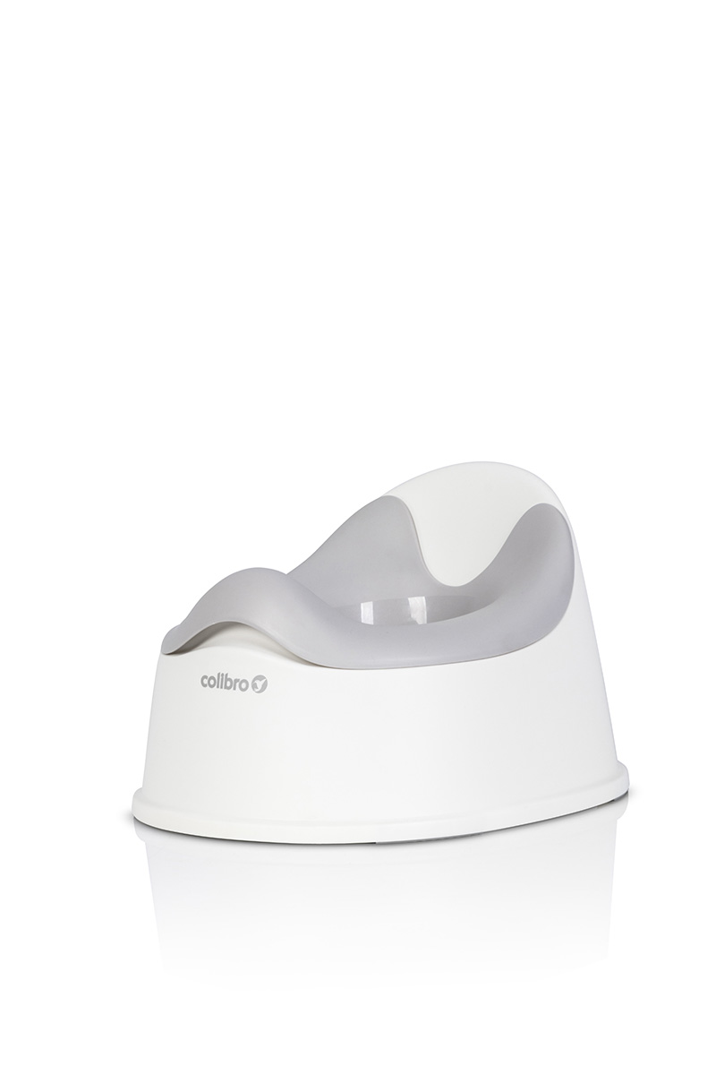Dětský nočník, ergonomický Solo cool – šedý, bílý