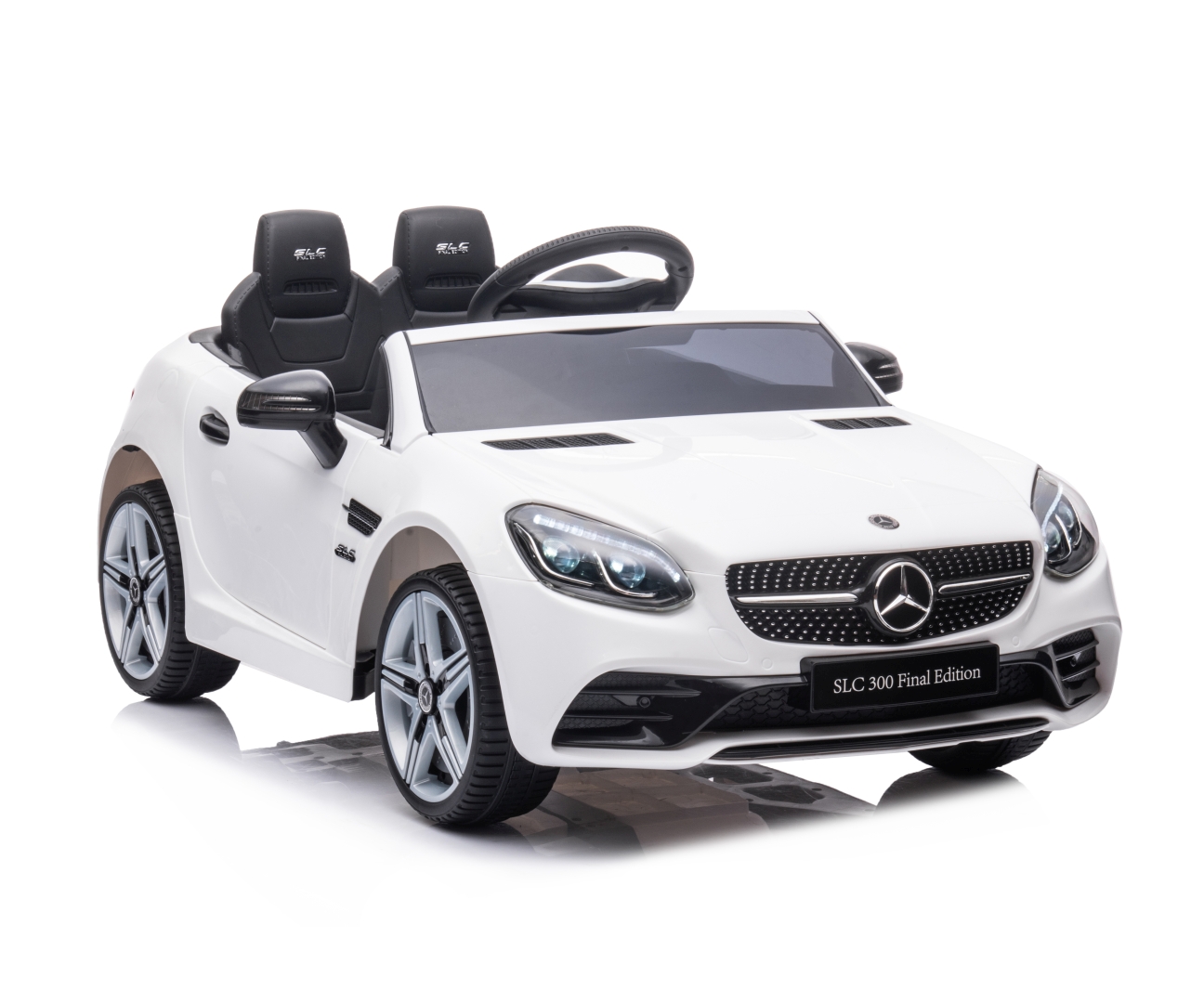 Elektrické autíčko Mercedes SLC-300 s dálkovým ovládáním a LED světly, bílé