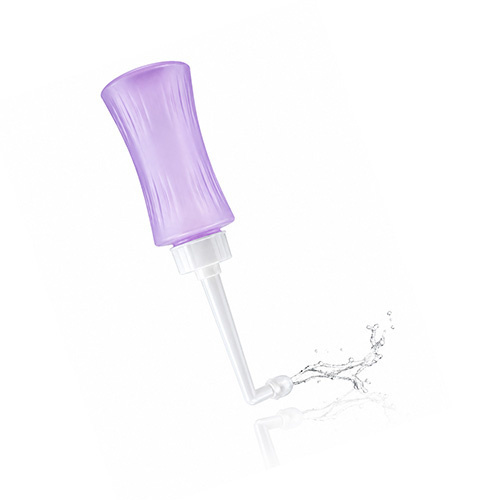 Poporodní lahvička na intimní hygienu s tryskou 340 ml, fialová