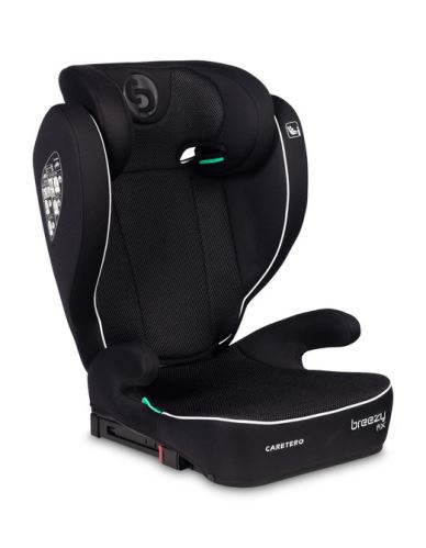 Dětská autosedačka Breezy 2v1 s isofixem, 100-150cm, černá