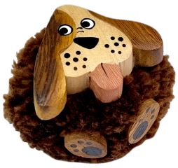2Kids Toys Dřevěná magnetka velká pompon Pes (4)