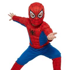 Dětský kostým Spiderman se svaly 110-122 M (1)