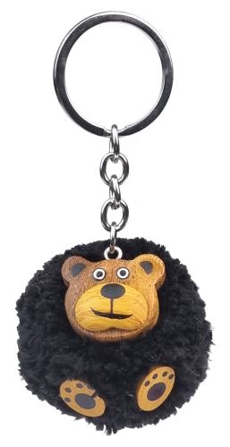 2Kids Toys Dřevěná klíčenka pompon Medvěd