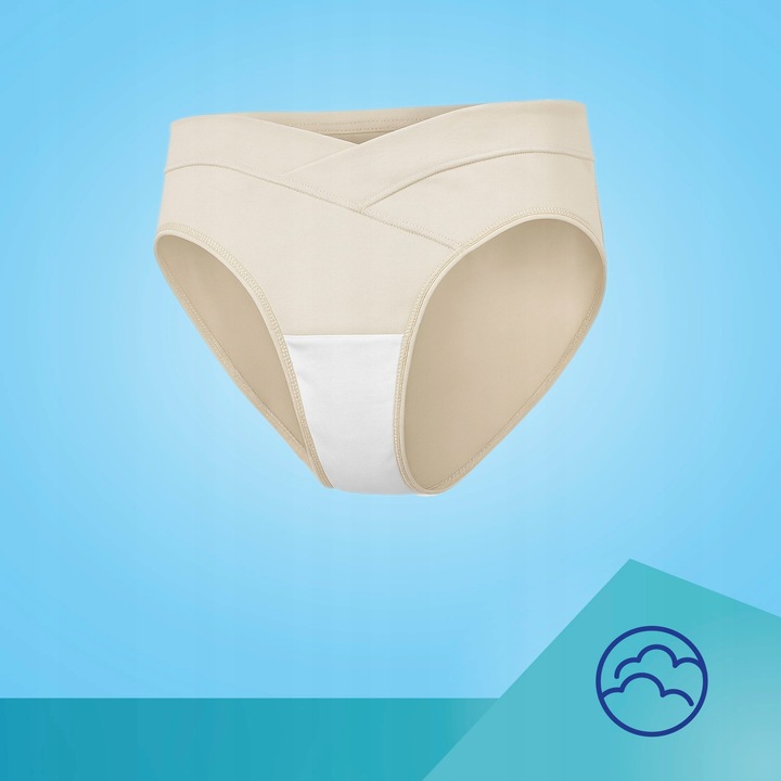 Kalhotky pro těhotné Canpol babies MumFit pohodlné 2 ks, černé, béžové - XL