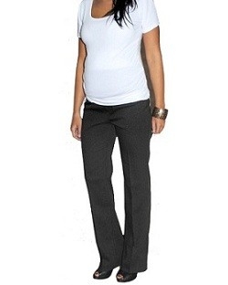 Be MaaMaa Elegantní těh. kalhoty letní - černé, vel. XL