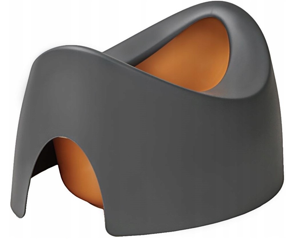 Oboustranný, ergonomický nočník Teggi, grafit/hořčicová