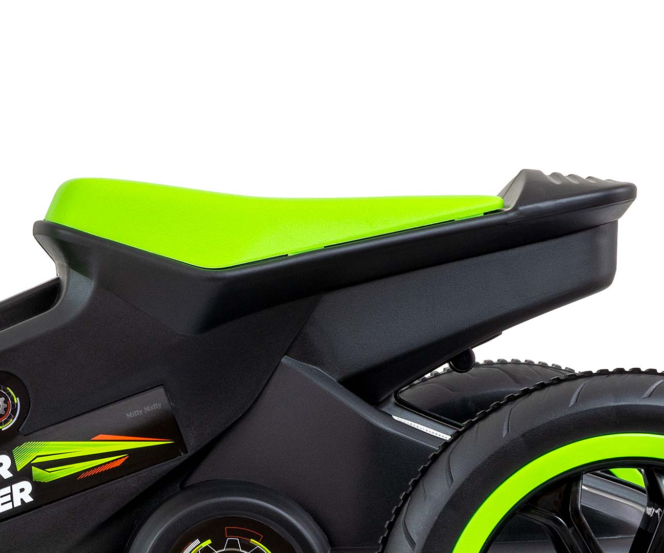 Dětská motokára RIDER – šlapací gokart, 3+, nosnost 30 kg - zelená