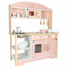 Dětská dřevěná kuchyňka Modern Classic 82 cm – růžová Dětská dřevěná kuchyňka Modern Classic 82 cm – růžová