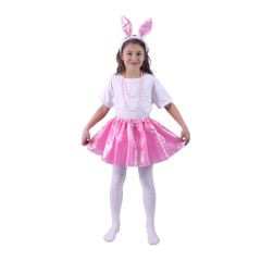 Dětský kostým tutu sukně s čelenkou zajíček (488069)