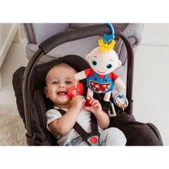 Závěsná panenka Baby Bali Bazoo – kontrastní barvy, kousátko (1)