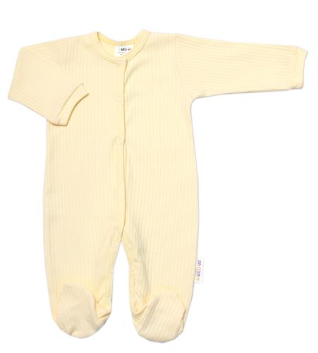 Praktická 5-dílná žebrovaná soupravička do porodnice Baby Nellys BOY, žlutá (1)