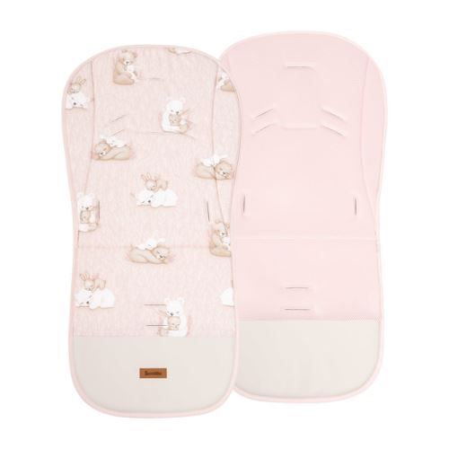 Letní vložka do sportovního kočárku 3D, oboustranná mušelínová vložka, Bear and Rabbit