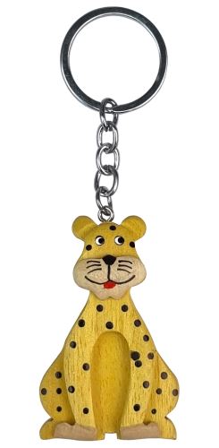 2Kids Toys Dřevěná klíčenka velká Leopard