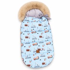 Dětský fusak maxi PREMIUM Stroje, modrý - 110 x 50 cm, Baby Nellys (1)