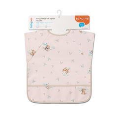 Nepromokavá zástěrka s rukávy Teddy, béžová, BabyOno (5)