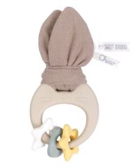 CHICCO Multisenzorické kousátko Králíček My Sweet Doudou – silikonové kousátko pro mimi