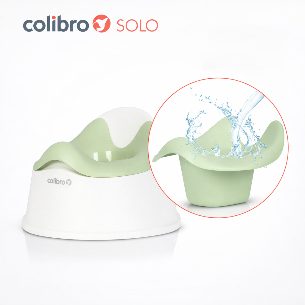 Dětský nočník, ergonomický Solo cool – zelený, bílý