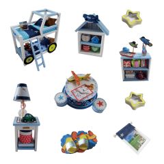 2Kids Toys miniatura domečku Charlesův pokoj (1)