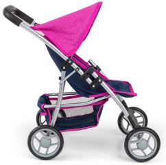 Sportovní kočárek pro panenky Milly Mally - Natálie Prestige - navy (3)