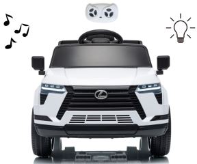 Elektrické autíčko Lexus GX550 SUV s dálkovým ovládáním, LED a Bluetooth, bílé (8)