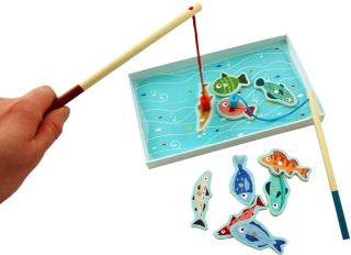 Dřevěná hra Tučňák na rybách, Adam Toys (3)