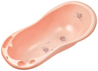 Dětská vanička MALTEX 100 cm – velká vanička pro miminka a malé děti, Sloník, broskev (1)