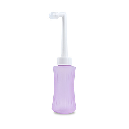 Poporodní lahvička na intimní hygienu s tryskou 340 ml, fialová