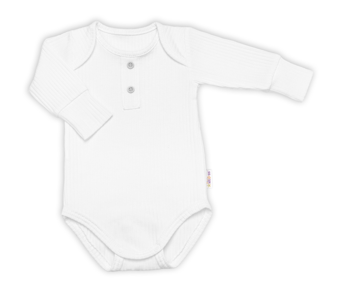 Žebrovaná rostoucí souprava 3D, Baby Boy - bílá