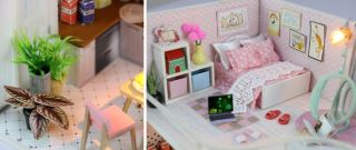 2Kids Toys miniatura domečku Dům Anniny růžové melodie (6)