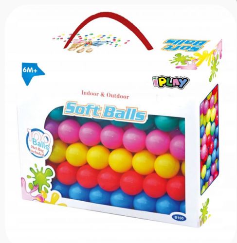 iPLAY Náhradní balónky do bazénu - 100ks, mix