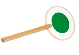 Dřevěná dopravní paleta Goki – zelená/červená, 3+,  - 1ks