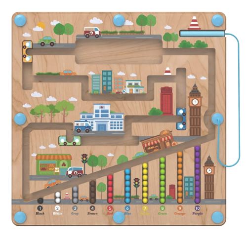Edukační magnetická hrací deska City
