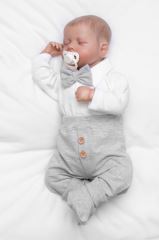 4D sada pro chlapečky Baby Elegán - šedý melír (5)