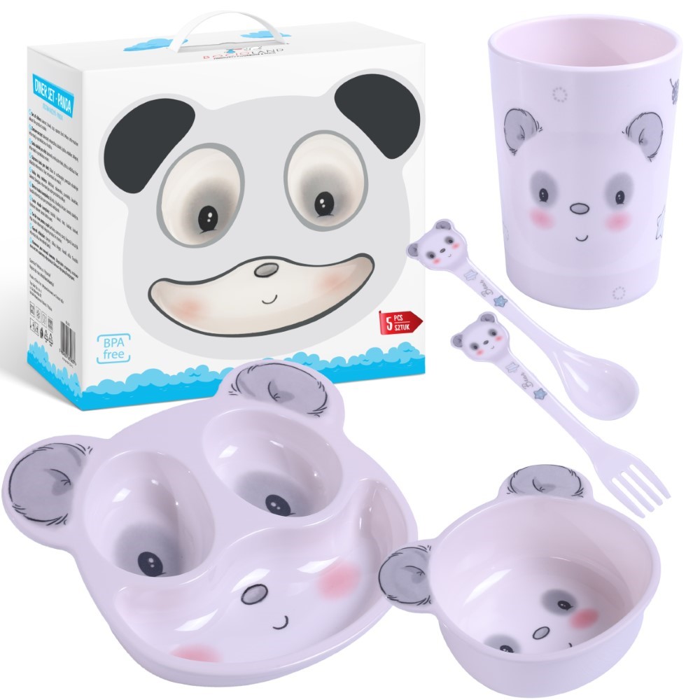 Sada dětského nádobí 5D pro děti - Panda