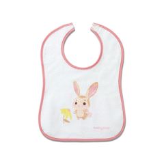 Froté bryndáček s podšívkou, nepromokavý, růžový, BabyOno Froté bryndáček s podšívkou, nepromokavý, růžový, BabyOno