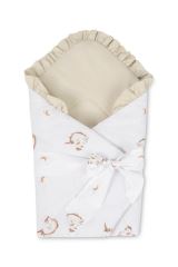Zavinovačka pro miminko, bavlněná, oboustranná 75×75 cm, Jednorožec, béžová
