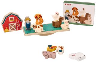 Dřevěná balanční hra, puzzle - Farma se zvířátky (2)