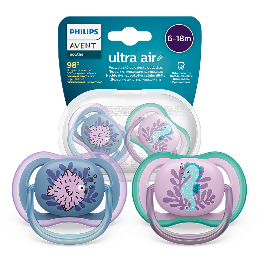 AVENT Philips AVENT Ultra Air obrázek 6–18 m dívka (moře), 2 ks