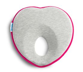 Ergonomický, tvarující polštářek pro miminko BASIC -  šedý, růžový (560077)