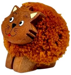 2Kids Toys Dřevěná figurka XL pompon Kočka (1)