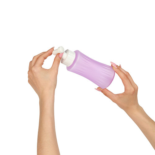 Poporodní lahvička na intimní hygienu s tryskou 340 ml, fialová