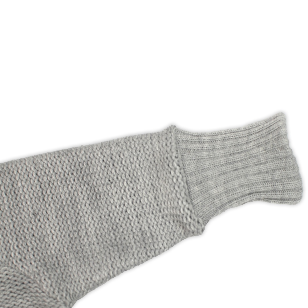 Rostoucí pletený zavinovací svetřík, kalhoty a čepice, 3D - šedá, vel. 68/74