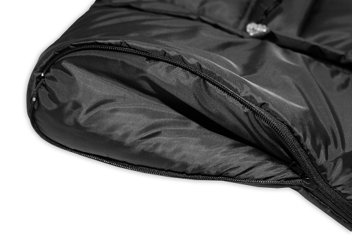 Rostoucí fleecový fusak COMBI LUX  Baby Nellys - černá/tm. modrá