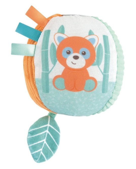CHICCO My Sweet Doudou senzorický míček Panda a Chameleon, chrastítko se zrcátkem