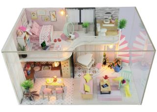 2Kids Toys miniatura domečku Dům Anniny růžové melodie (1)