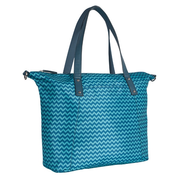 Přebalovací taška ke kočárku - tyrkys/zigzag
