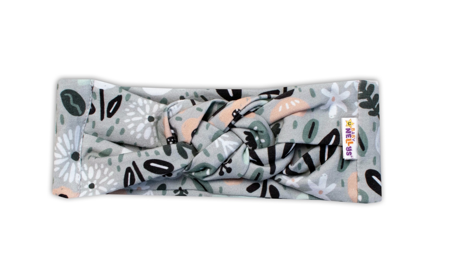 Hand Made Dvouvrstvá proplétaná čelenka Palouček, mátová, 80/86