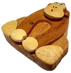 2Kids Toys Dřevěná magnetka velká Opice hnědá (2)
